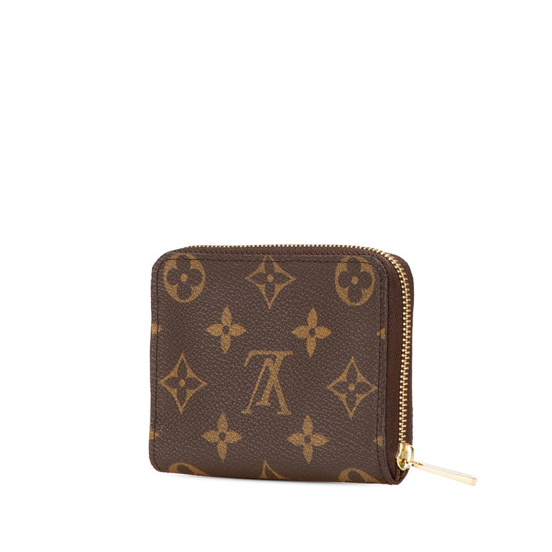 ルイ ヴィトン モノグラム ジッピー コインパース コインケース 小銭入れ M60067 ブラウン PVC レザー レディース LOUIS VUITTON 【中古】