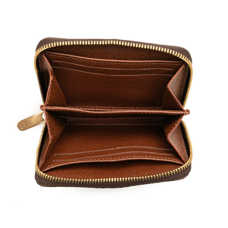 ルイ ヴィトン モノグラム ジッピー コインパース コインケース 小銭入れ M60067 ブラウン PVC レザー レディース LOUIS VUITTON 【中古】
