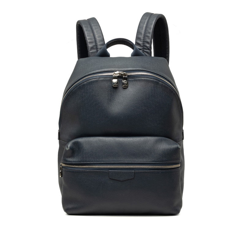 ルイ ヴィトン タイガ ディスカバリー バックパック リュック デイパック M33451 ネイビー レザー レディース LOUIS VUITTON 中古