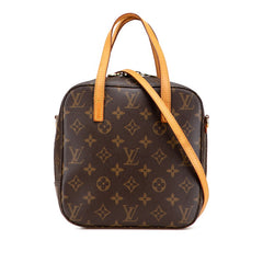 ルイ ヴィトン モノグラム スポンティーニ ハンドバッグ ショルダーバッグ 2WAY M47500 ブラウン PVC レザー レディース LOUIS VUITTON 【中古】