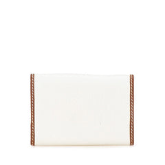 グッチ 6連 キーケース 033 381 0041 ホワイト ブラウン レザー レディース GUCCI 【中古】