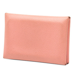 エルメス カルヴィ デュオ コインケース ピンク系 ヴォーエプソン レディース HERMES 【中古】