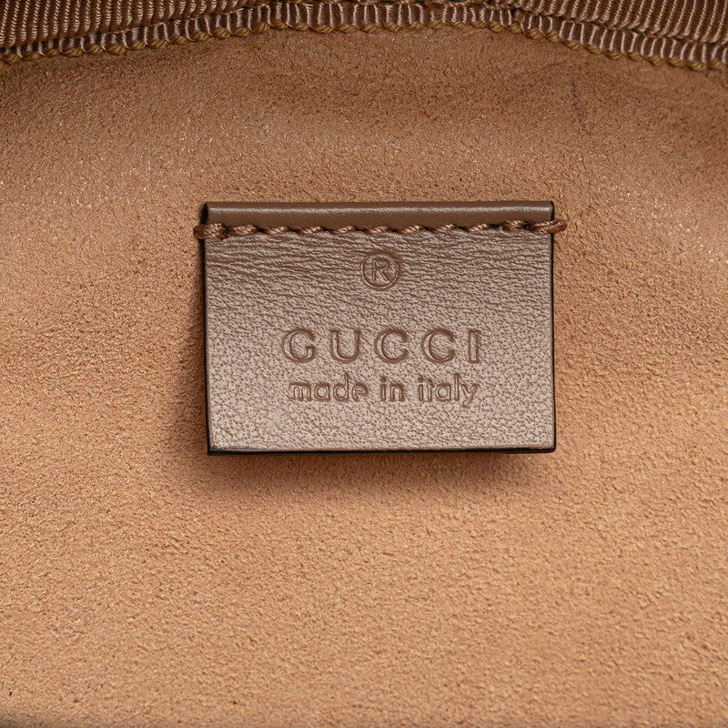 グッチ GGマーモント キルティング リュック バックパック 598594 ベージュ レザー レディース GUCCI 【中古】