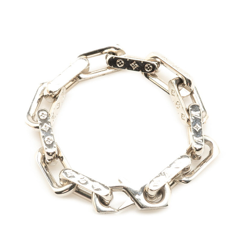 ルイ ヴィトン ブレスレット チェーン モノグラム ブレスレット #M M64223 シルバー メタル メンズ LOUIS VUITTON 【中古】