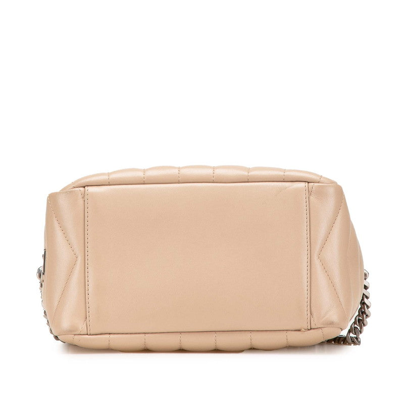 サンローラン ルル ボーリング ショルダーバッグ 454317 ベージュ レザー レディース SAINT LAURENT 【中古】