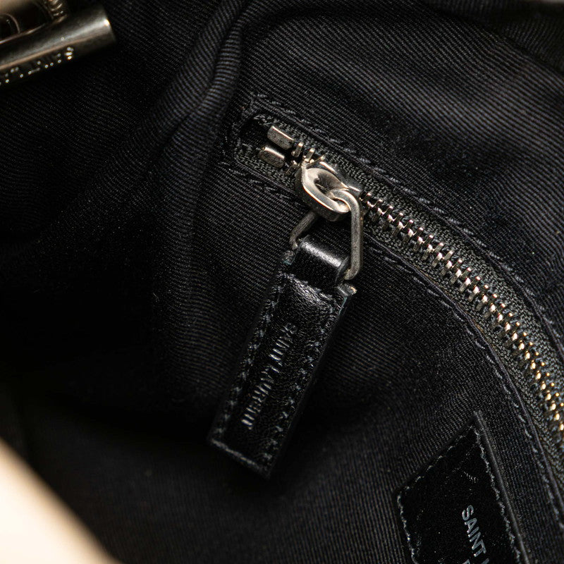 サンローラン ルル ボーリング ショルダーバッグ 454317 ベージュ レザー レディース SAINT LAURENT 【中古】