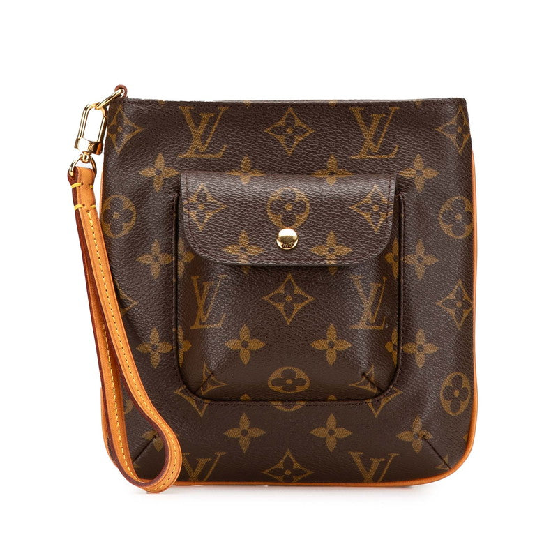 ルイ ヴィトン モノグラム パルティシオン アクセサリーポーチ M51901 ブラウン PVC レザー レディース LOUIS VUITTON 【中古】