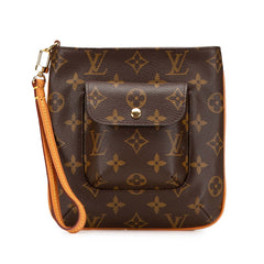 ルイ ヴィトン モノグラム パルティシオン アクセサリーポーチ M51901 ブラウン PVC レザー レディース LOUIS VUITTON 【中古】