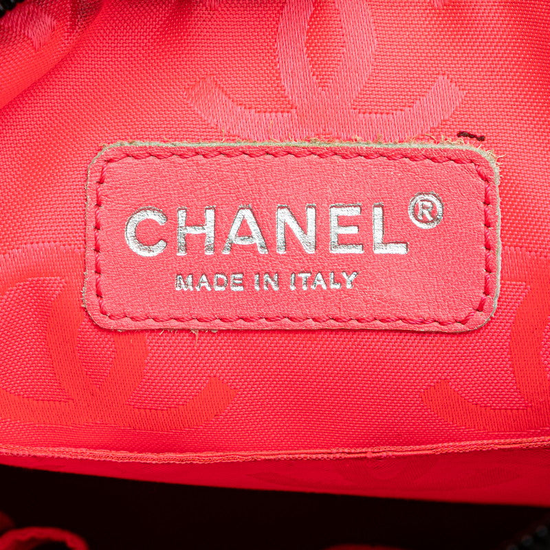 シャネル カンボンライン ココマーク 斜め掛け ショルダーバッグ ブラック カーフ パテントレザー レディース CHANEL 【中古】