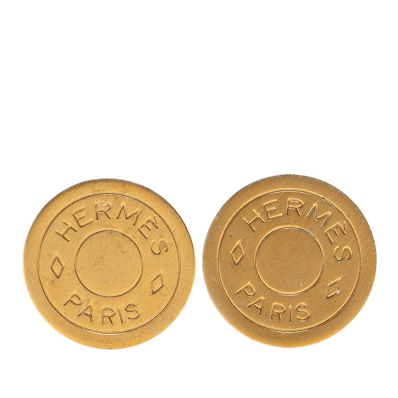 エルメス セリエ イヤリング ゴールド メッキ レディース HERMES 【中古】