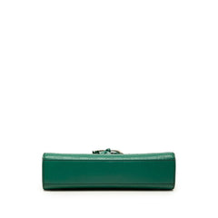 グッチ グッチシマ エミリー タッセルチャーム チェーン ショルダーバッグ 369621 グリーン レザー レディース GUCCI 【中古】
