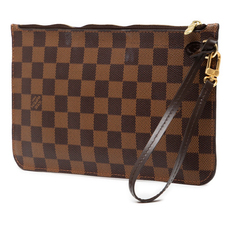 ルイ ヴィトン ダミエ ネヴァーフルMM 付属品ポーチ ポーチ N41358 エベヌ ブラウン PVC レザー レディース LOUIS VUITTON 【中古】