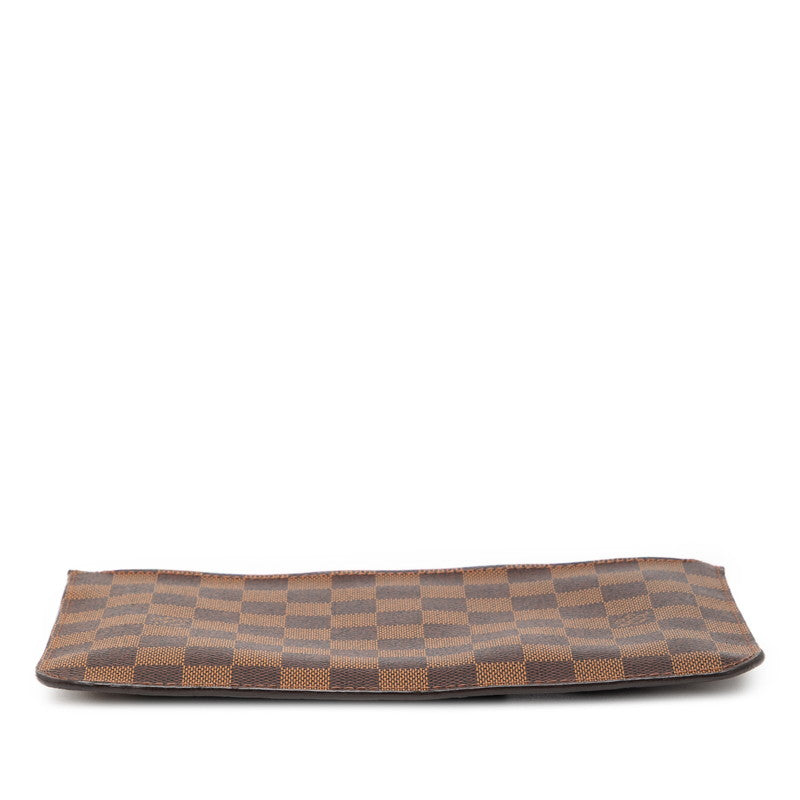 ルイ ヴィトン ダミエ ネヴァーフルMM 付属品ポーチ ポーチ N41358 エベヌ ブラウン PVC レザー レディース LOUIS VUITTON 【中古】