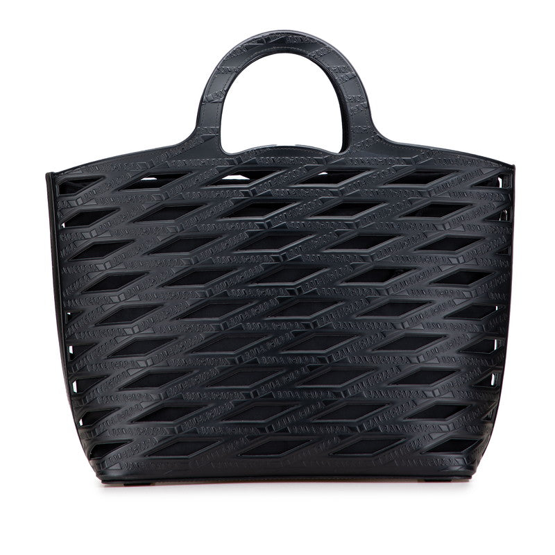 バレンシアガ ネオバスケット ハンドバッグ 626111 ブラック レザー レディース BALENCIAGA 【中古】