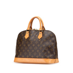 ルイ ヴィトン モノグラム アルマ ハンドバッグ M51130 ブラウン PVC レザー レディース LOUIS VUITTON 【中古】