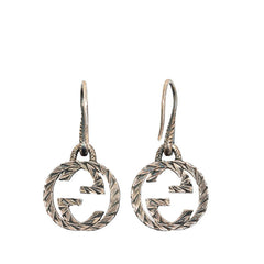 グッチ インターロッキングG アラベスク フックピアス SV925 シルバー レディース GUCCI 【中古】
