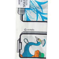 エルメス ツイリー HERMES STORY スカーフ ホワイト マルチカラー シルク レディース HERMES 【中古】