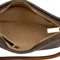 ルイ ヴィトン モノグラム ルーピングMM ワンショルダーバッグ M51146 ブラウン PVC レザー レディース LOUIS VUITTON 【中古】
