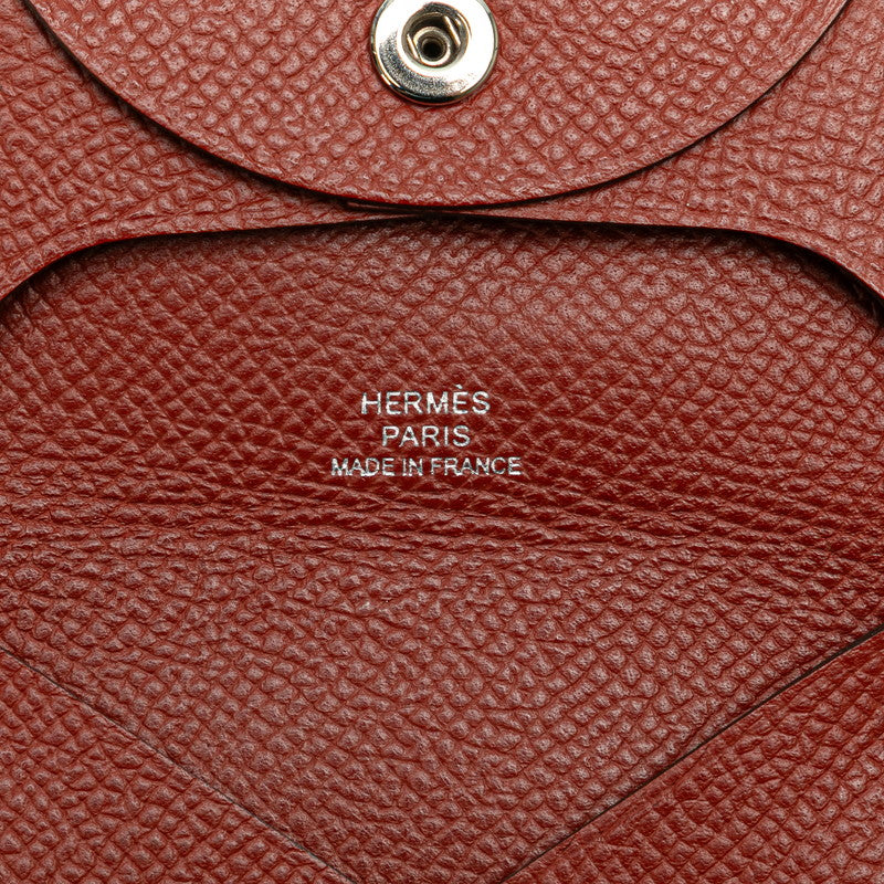 エルメス バスティア コインケース 小銭入れ ブラウン ヴォーエプソン レディース HERMES 【中古】