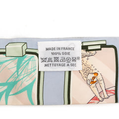 エルメス ツイリー Hermes Story エルメス ストーリー スカーフ ブルー ピンク マルチカラー シルク レディース HERMES 【中古】