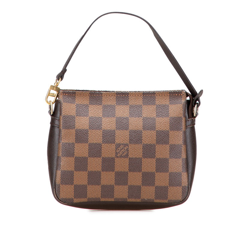 ルイ ヴィトン ダミエ トゥルース メイクアップ ポーチ ミニハンドバッグ N51982 ブラウン PVC レザー レディース LOUIS VUITTON 【中古】