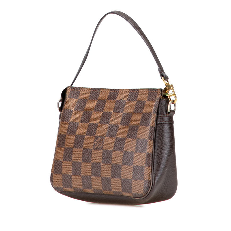 ルイ ヴィトン ダミエ トゥルース メイクアップ ポーチ ミニハンドバッグ N51982 ブラウン PVC レザー レディース LOUIS VUITTON 【中古】