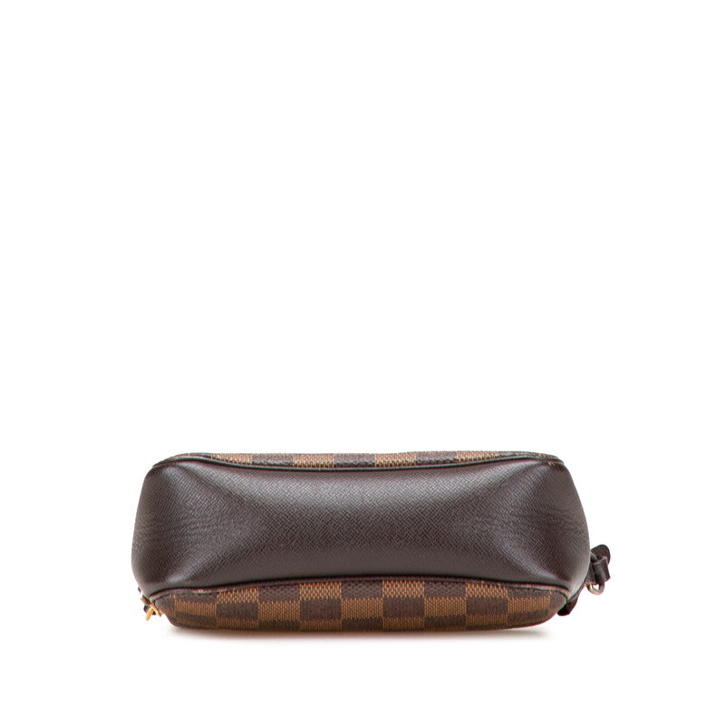 ルイ ヴィトン ダミエ トゥルース メイクアップ ポーチ ミニハンドバッグ N51982 ブラウン PVC レザー レディース LOUIS VUITTON 【中古】