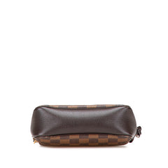 ルイ ヴィトン ダミエ トゥルース メイクアップ ポーチ ミニハンドバッグ N51982 ブラウン PVC レザー レディース LOUIS VUITTON 【中古】