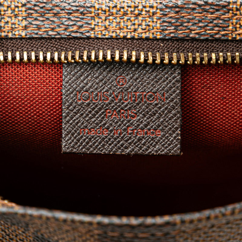 ルイ ヴィトン ダミエ トゥルース メイクアップ ポーチ ミニハンドバッグ N51982 ブラウン PVC レザー レディース LOUIS VUITTON 【中古】