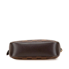 ルイ ヴィトン ダミエ トゥルース メイクアップ ハンドバッグ アクセサリーポーチ N51982 ブラウン PVC レザー レディース LOUIS VUITTON 【中古】