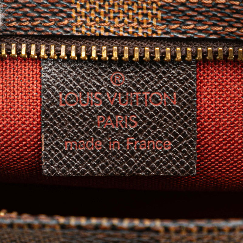 ルイ ヴィトン ダミエ トゥルース メイクアップ ハンドバッグ アクセサリーポーチ N51982 ブラウン PVC レザー レディース LOUIS VUITTON 【中古】