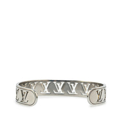 ルイ ヴィトン ジョンク マルチ LV オープン バングル ブレスレット #M M63651 シルバー メタル レディース LOUIS VUITTON 【中古】