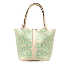 エルメス ピコタンロックマイクロ14 ラッキーデイジー ハンドバッグ ナタ ヴェール スイフト レディース HERMES 【中古】