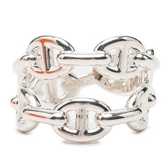 エルメス シェーヌダンクル アンシェネ ダブルロウ リング 指輪 H122608B SV925 シルバー ユニセックス HERMES 中古