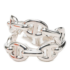 エルメス シェーヌダンクル アンシェネ ダブルロウ リング 指輪 H122608B SV925 シルバー ユニセックス HERMES 中古