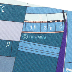 エルメス ASTROGIE NOUVELLE 新たなる占星術 スカーフ ブルー マルチカラー シルク レディース HERMES 【中古】