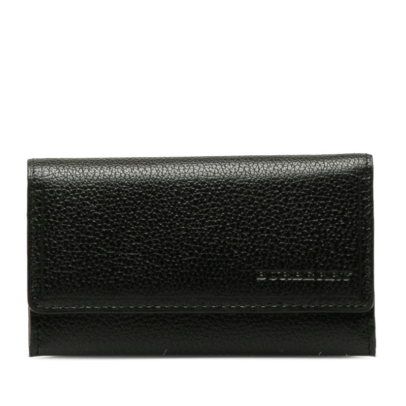 バーバリー ノバチェック キーケース 5連 ブラック レザー メンズ BURBERRY 【中古】