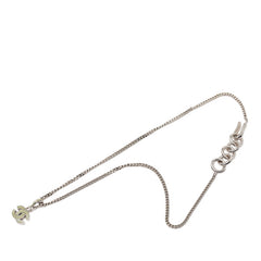 シャネル ココマーク ペンダント ネックレス 04P シルバー グリーン メタル ラインストーン レディース CHANEL 【中古】