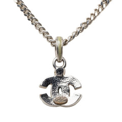シャネル ココマーク ペンダント ネックレス 04P シルバー グリーン メタル ラインストーン レディース CHANEL 【中古】
