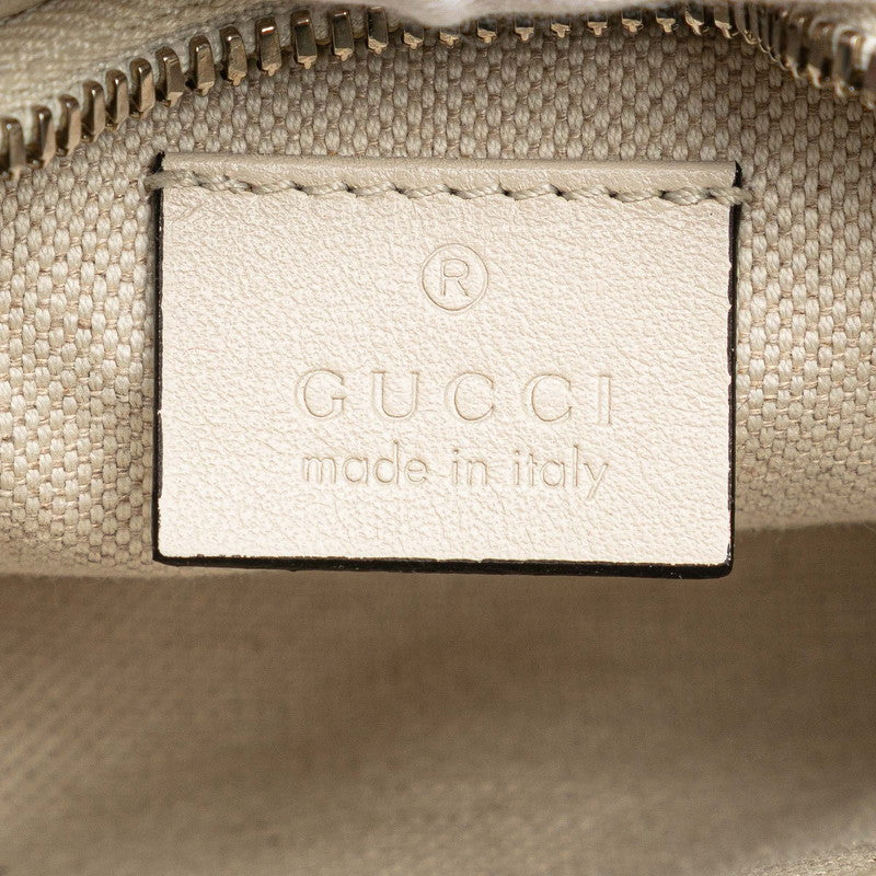 グッチ GGエンボス ベルトバッグ ボディバッグ 658582 ホワイト アイボリー レザー レディース GUCCI 【中古】
