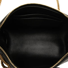 サルヴァトーレフェラガモ ヴァラリボン ミニ チェーン ショルダーバッグ ブラック レザー レディース Salvatore Ferragamo 中古