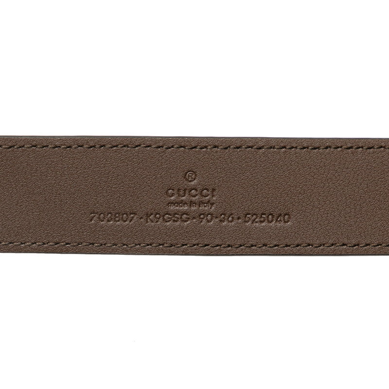 グッチ GGスプリーム ブロンディ ボディバッグ ベルトバッグ ウエストバッグ 703807 ブラウン ベージュ PVC レザー レディース GUCCI 【中古】