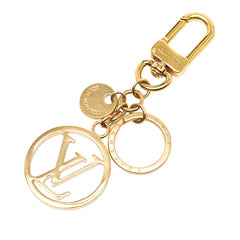 ルイ ヴィトン ポルトクレ LVサークル キーホルダー バッグチャーム M68000 ゴールド メッキ レディース LOUIS VUITTON 【中古】