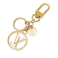 ルイ ヴィトン ポルトクレ LVサークル キーホルダー バッグチャーム M68000 ゴールド メッキ レディース LOUIS VUITTON 【中古】