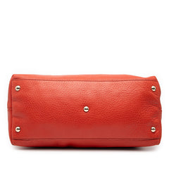 グッチ インターロッキングG ソーホー ハンドバッグ ショルダーバッグ 2WAY 308362 オレンジ レザー レディース GUCCI 【中古】
