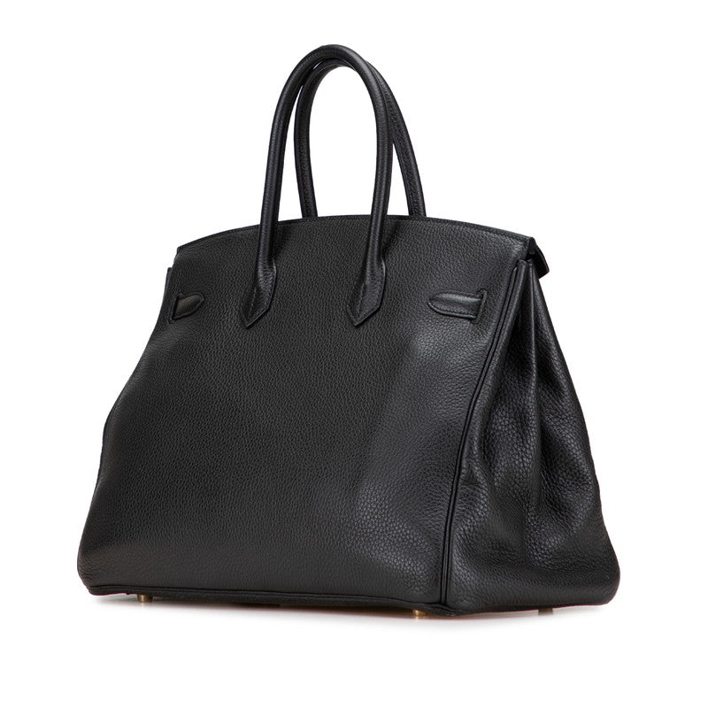エルメス バーキン35 ハンドバッグ グレー系 ゴールド金具 トゴ レディース HERMES 【中古】