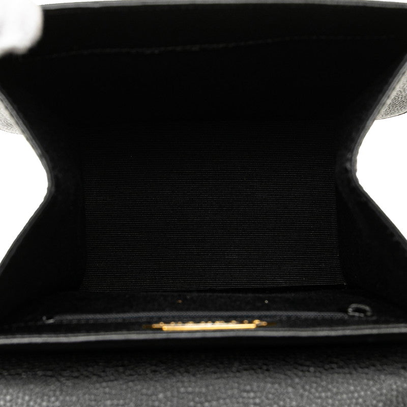 ジバンシー ロゴ リュック バックパック ブラック ゴールド レザー レディース Givenchy 【中古】