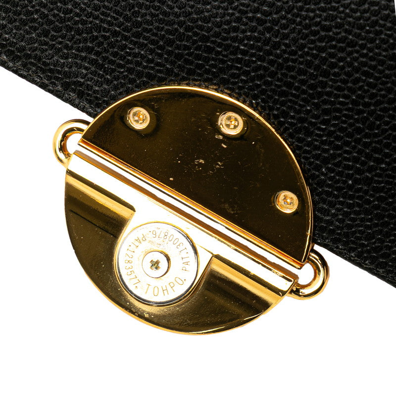 ジバンシー ロゴ リュック バックパック ブラック ゴールド レザー レディース Givenchy 【中古】