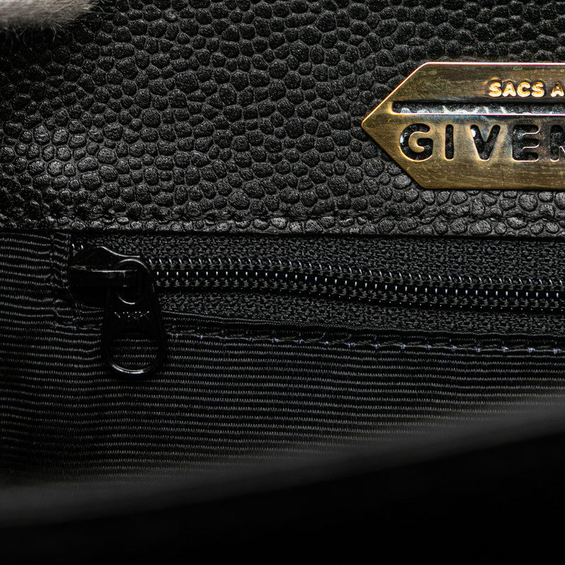 ジバンシー ロゴ リュック バックパック ブラック ゴールド レザー レディース Givenchy 【中古】