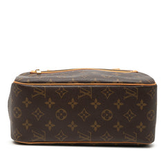 ルイ ヴィトン モノグラム シテMM ハンドバッグ ショルダーバッグ M51182 ブラウン PVC レザー レディース LOUIS VUITTON 【中古】